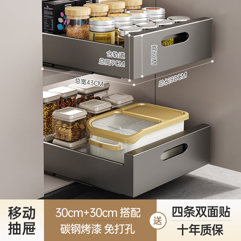 Slide-Out Kitchen Drawer Rack
