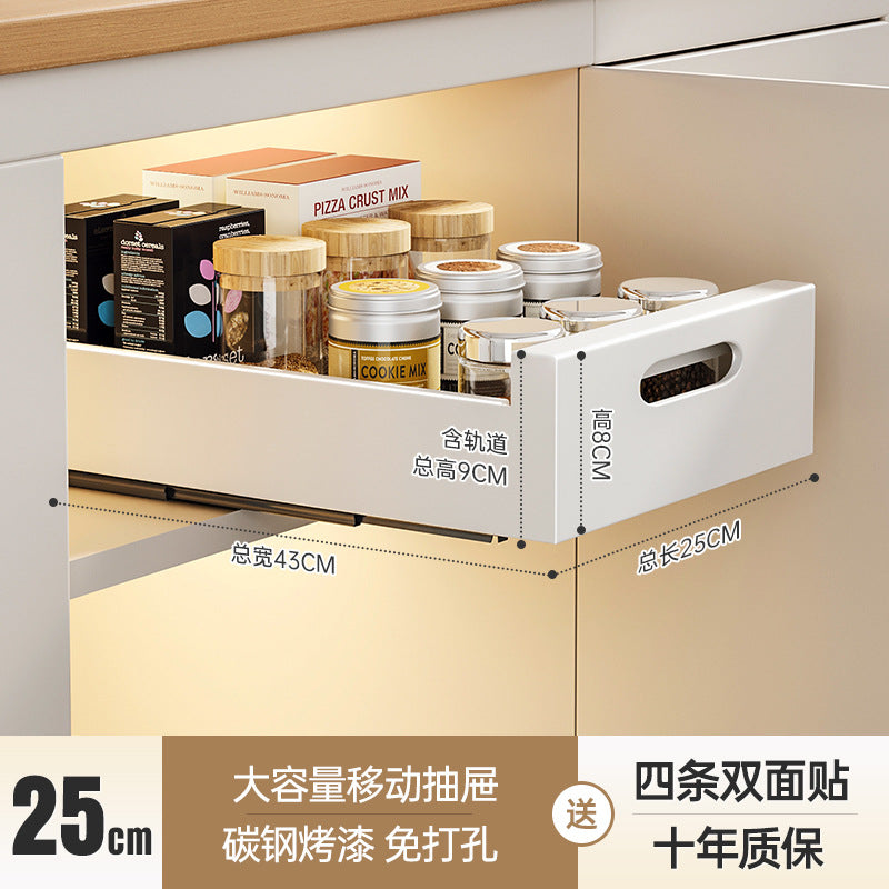 Slide-Out Kitchen Drawer Rack