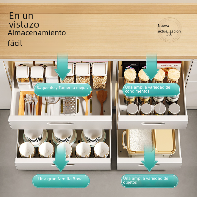 Slide-Out Kitchen Drawer Rack