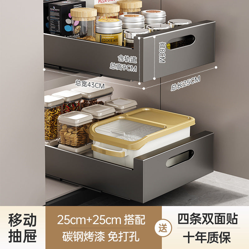 Slide-Out Kitchen Drawer Rack