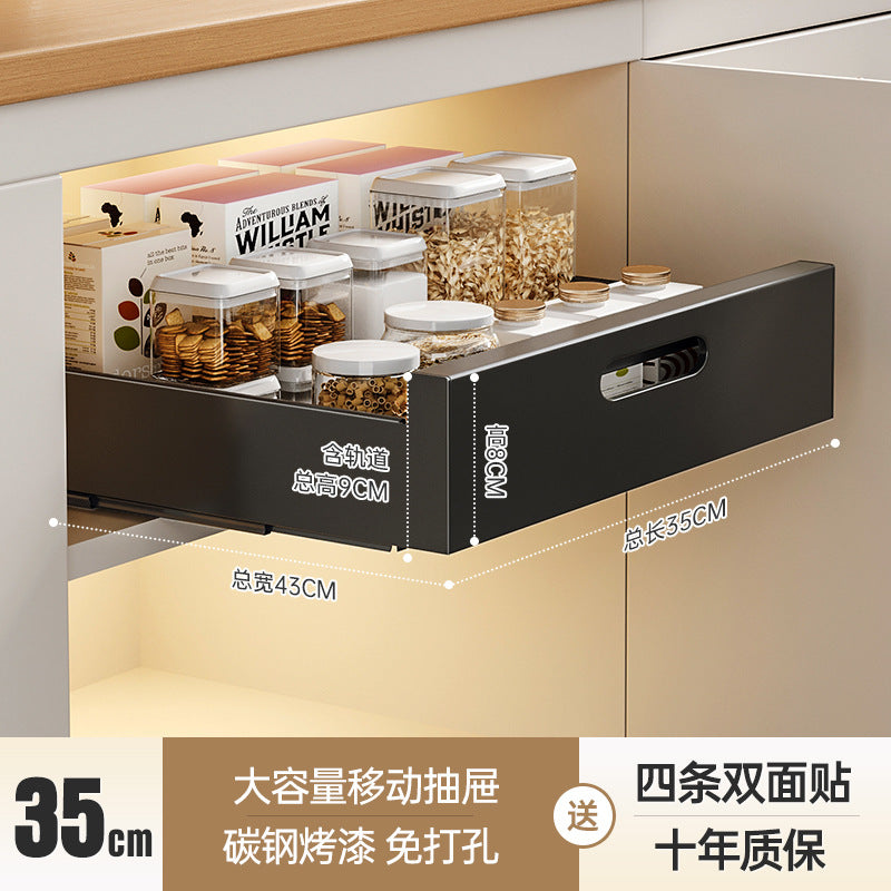 Slide-Out Kitchen Drawer Rack