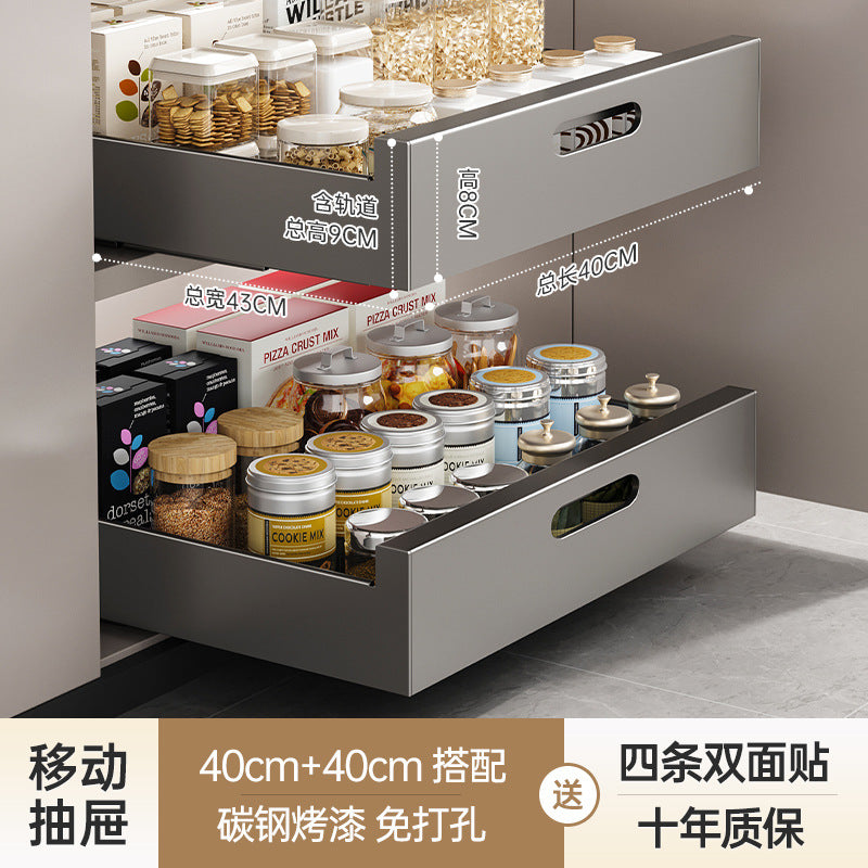 Slide-Out Kitchen Drawer Rack