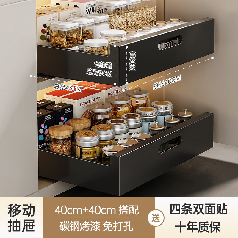 Slide-Out Kitchen Drawer Rack