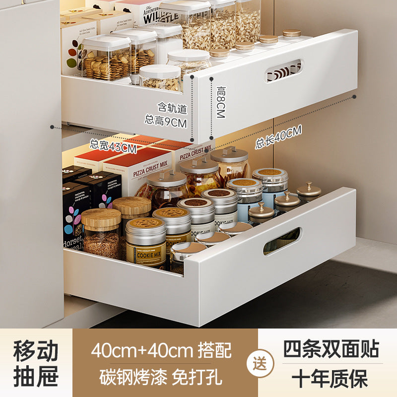 Slide-Out Kitchen Drawer Rack