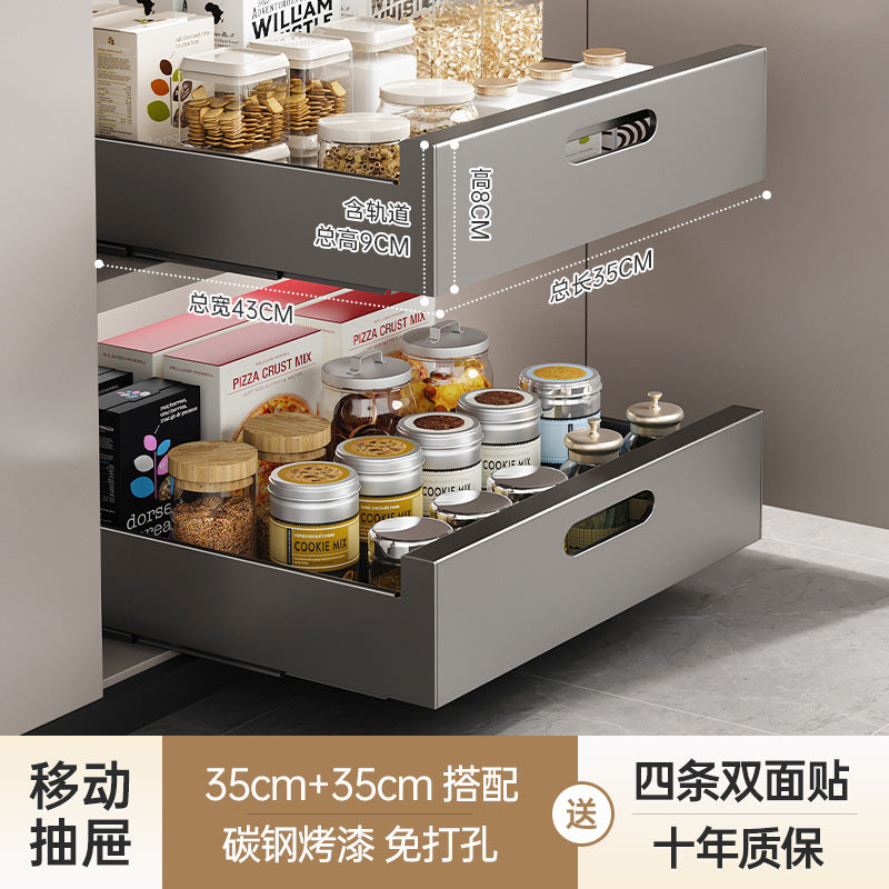 Slide-Out Kitchen Drawer Rack