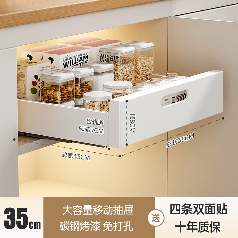 Slide-Out Kitchen Drawer Rack