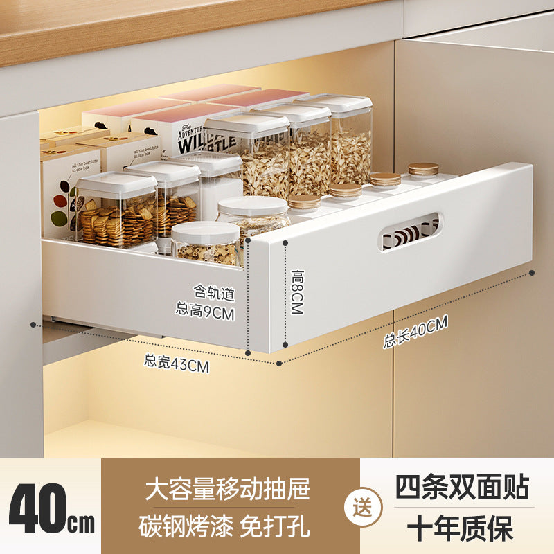 Slide-Out Kitchen Drawer Rack