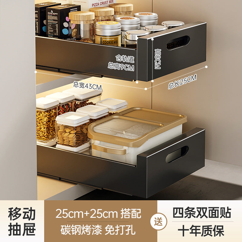 Slide-Out Kitchen Drawer Rack